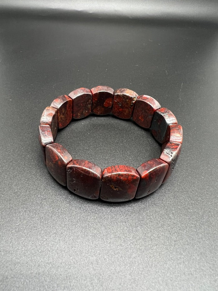 Dark Red Garnet Cube