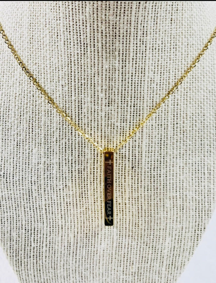 “Uniquely Perfect” & “Faith Over Fear” Necklaces