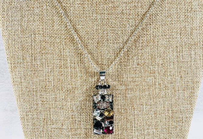 Perfume Bottle Pendant Necklace