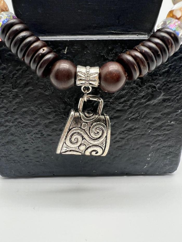 Silver Purse Charm