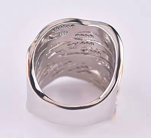 Two Tone Layers Ring
