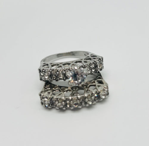 Butterfly Twin Rings Set
