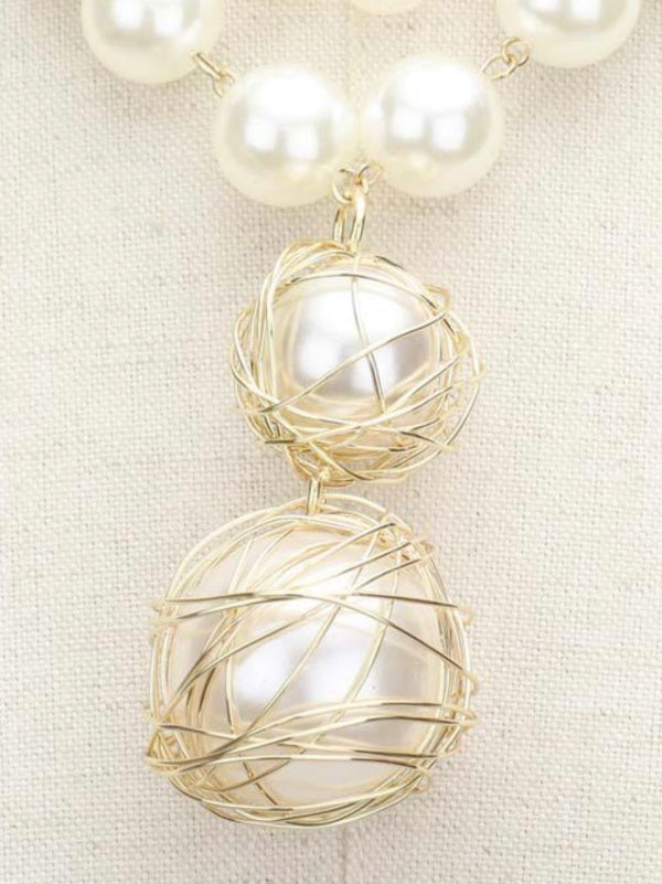 Beaded Wire Necklace