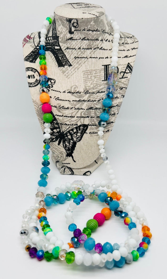 Multi Color Long Necklace