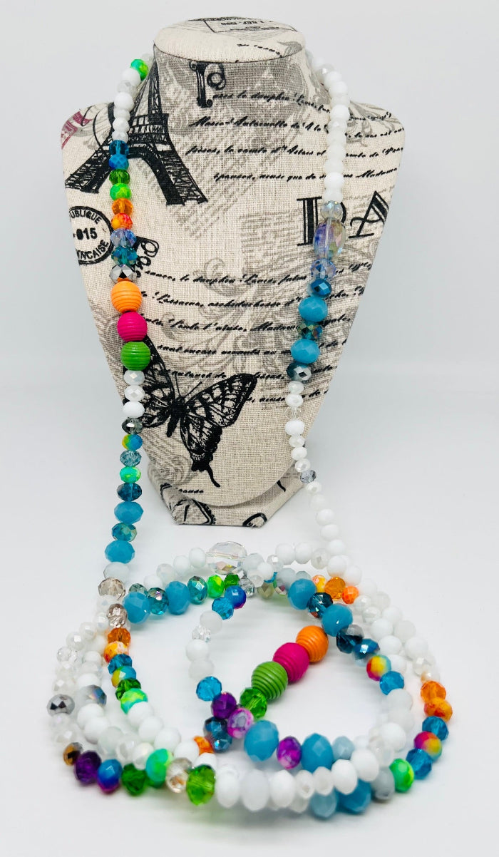 Multi Color Long Necklace