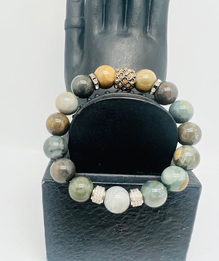 Moss w/Silver Rhinestone