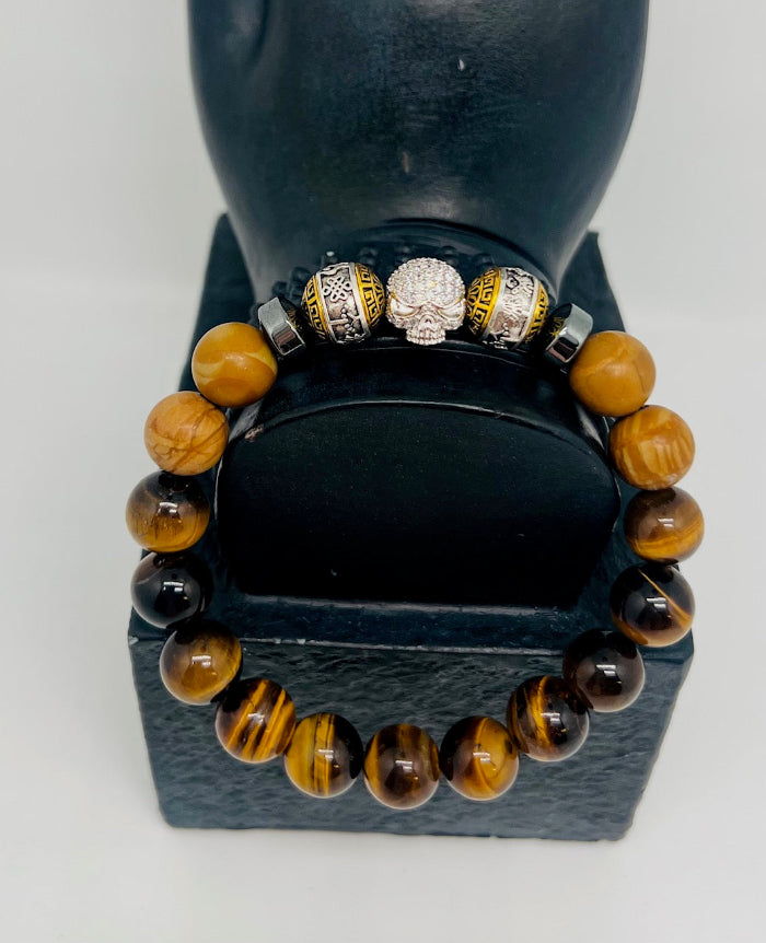 Skull Tigers Eye