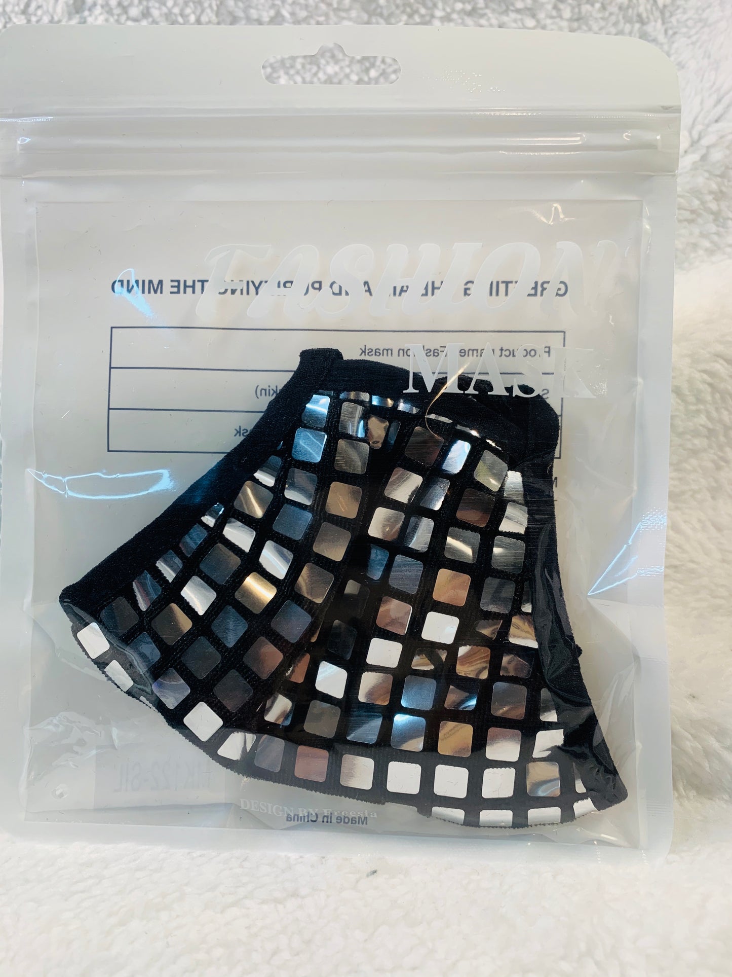 Square Sequin Mask