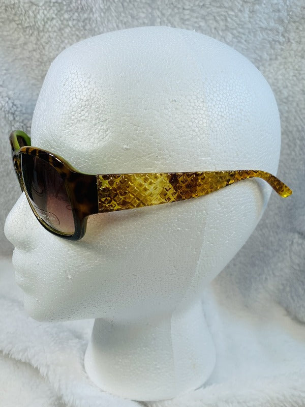 Leopard Lime Green Sunglasses