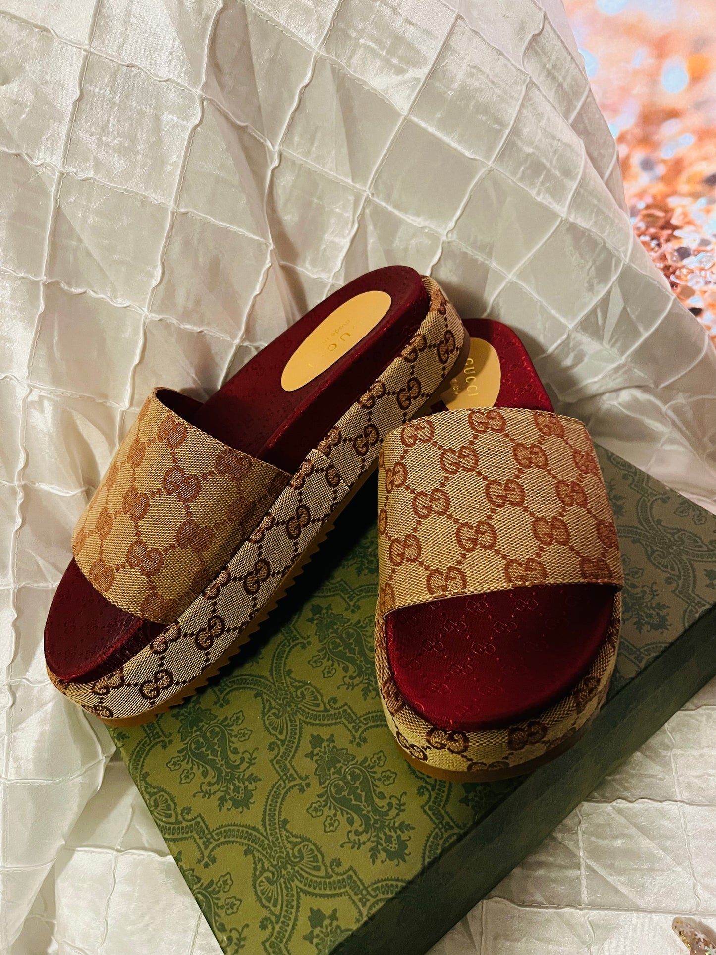 Gucci Inspired Platform Sandals