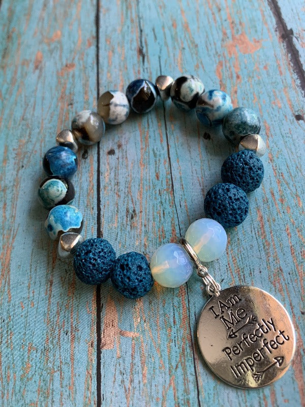 I Am Me Teal Bracelet