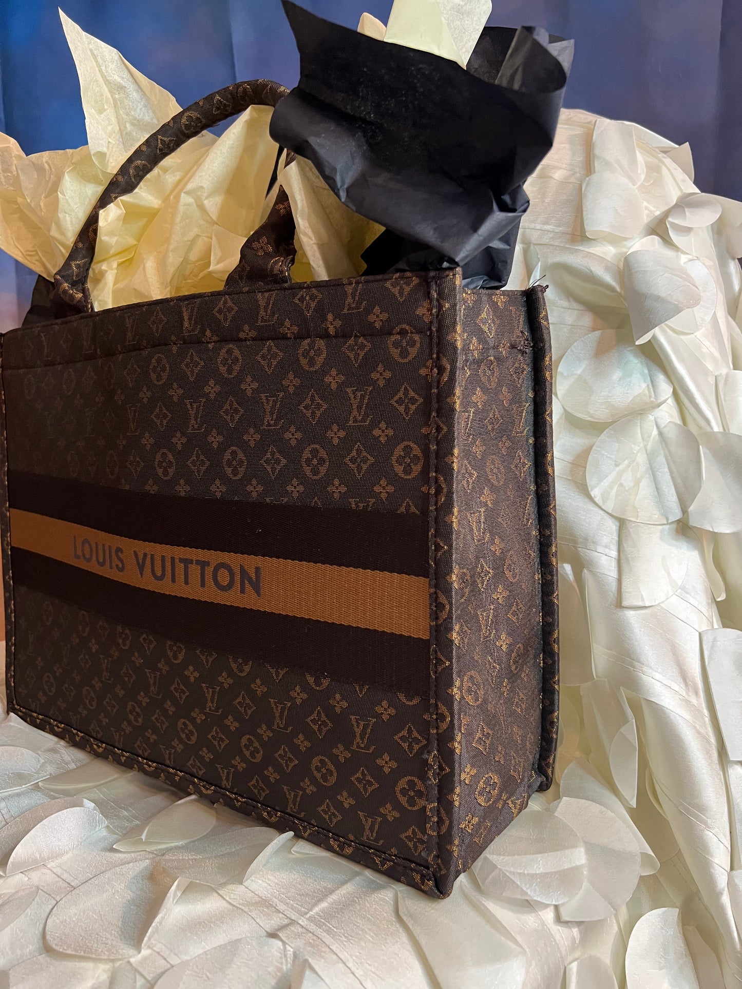 Small Print “Inspired” LV On The Go”