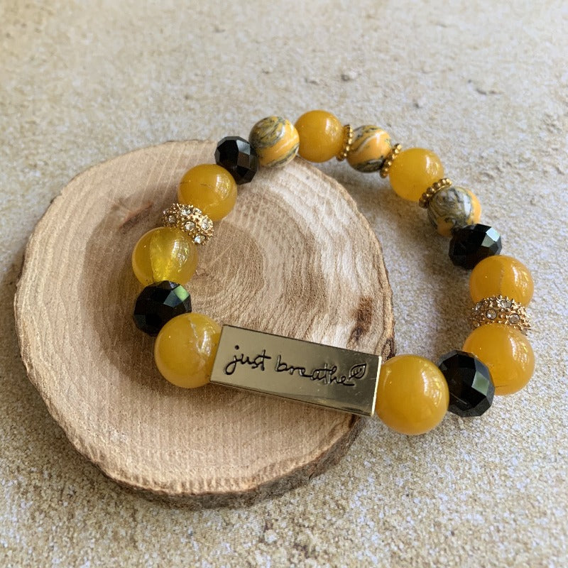 Just Breathe Stretch Bracelet