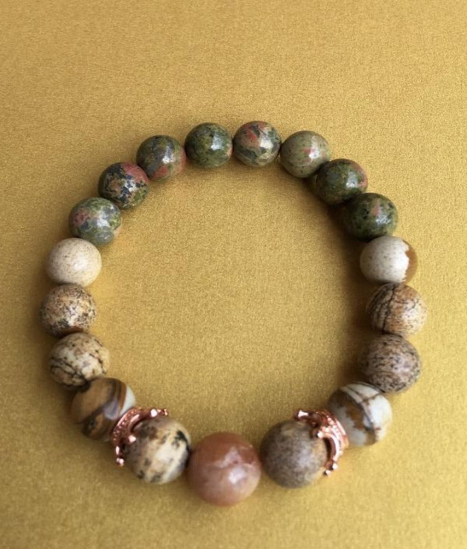ROSE GOLD CROWN OAT BRACELET