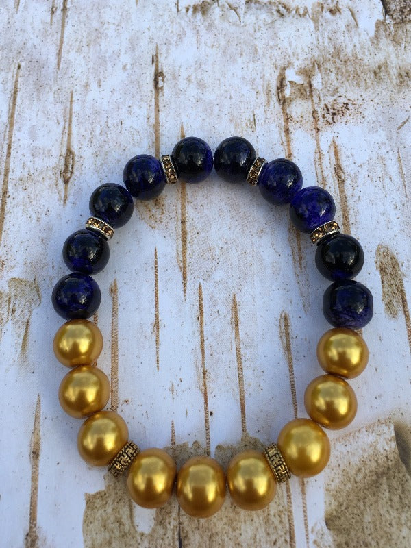HALF AND HALF GOLD PURPLE