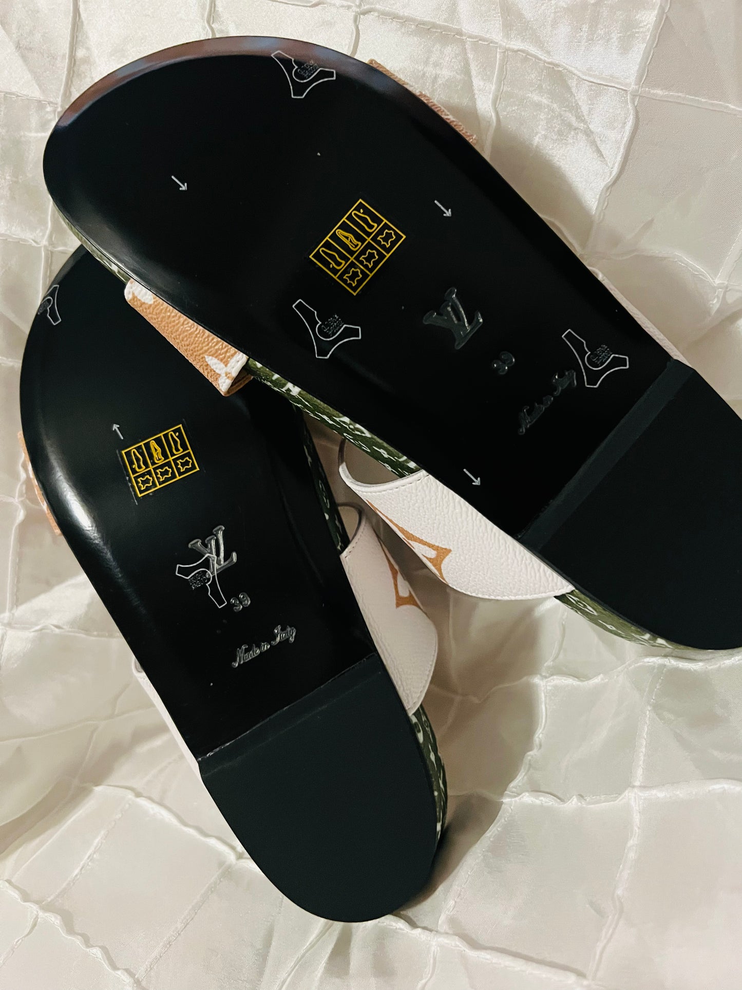 LV Inspired Bom Mule Sandal