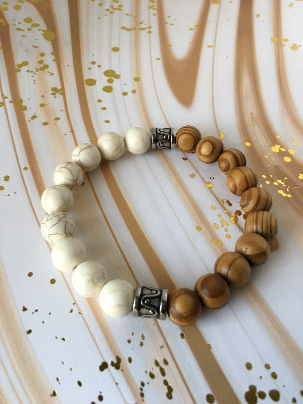 WOOD IVORY BRACELET