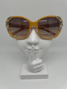 Silver Flower Sunglasses