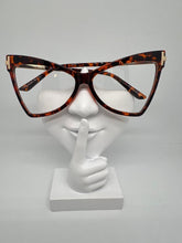 Load image into Gallery viewer, Cat Gold Trim Glasses