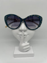 Load image into Gallery viewer, Teal Pattern Sunglasses