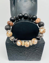 Load image into Gallery viewer, Brown &amp; Black w/Rhinestones