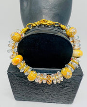 Load image into Gallery viewer, Yellow &amp; Clear Rhinestone