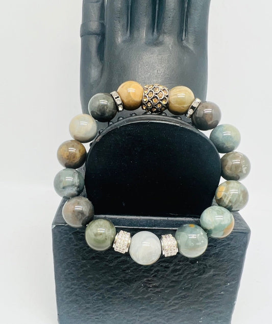Moss w/Silver Rhinestone