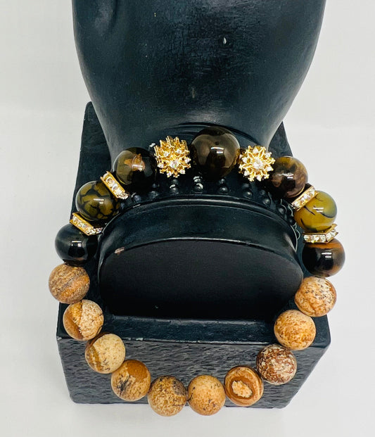 Jasper Dragon Vein & Cat Eye