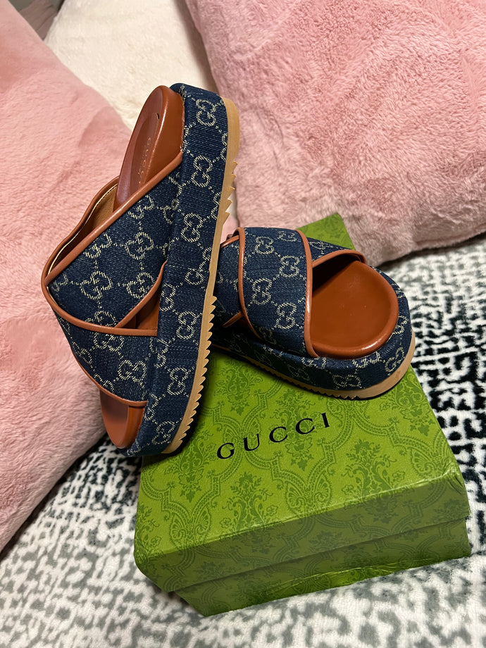 Inspired top gucci slides