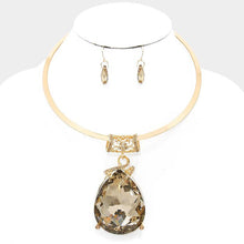 Load image into Gallery viewer, Oversize Teardrop Choker Necklace