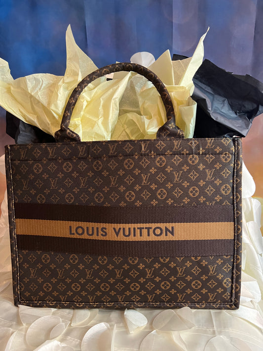 Small Print “Inspired” LV On The Go”