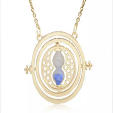 Load image into Gallery viewer, Rotating Hourglass Pendant Necklace