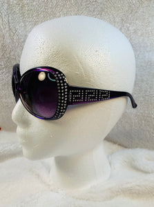 Side Rhinestone Sunglasses