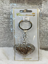 Load image into Gallery viewer, Heart Rhinestone Keyrings