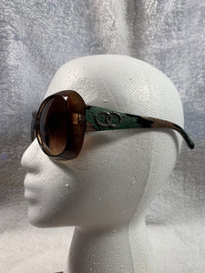 Cocoa Brown Green Sunglasses