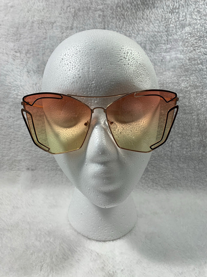 Two Tone Gold Sunglasses