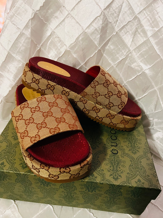 Gucci Inspired Platform Sandals