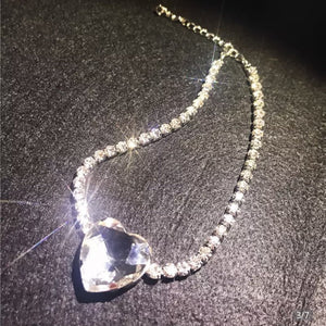 Diamond Heart Choker