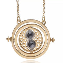 Load image into Gallery viewer, Rotating Hourglass Pendant Necklace