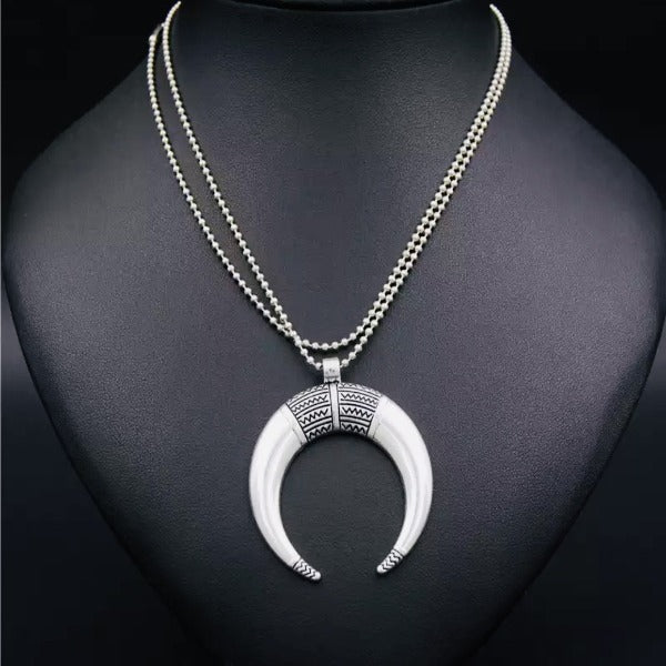 Silver Half Moon Necklace