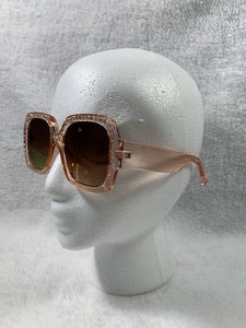 Rhinestone Square Sunglasses