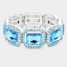 Load image into Gallery viewer, Rectangle Diamond Crystal Bracelets