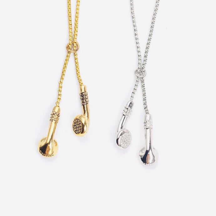 Headphone Pendant Necklaces