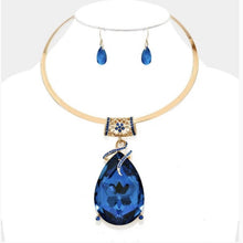 Load image into Gallery viewer, Oversize Teardrop Choker Necklace