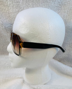 Square Round Leopard Sunglasses