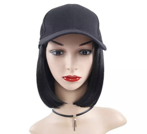 Baseball Cap Wig Short