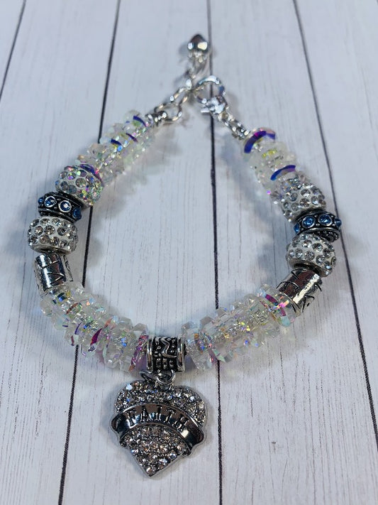 Crystal “Faith” Bracelet
