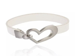 Heart Shaped Leather Bracelet