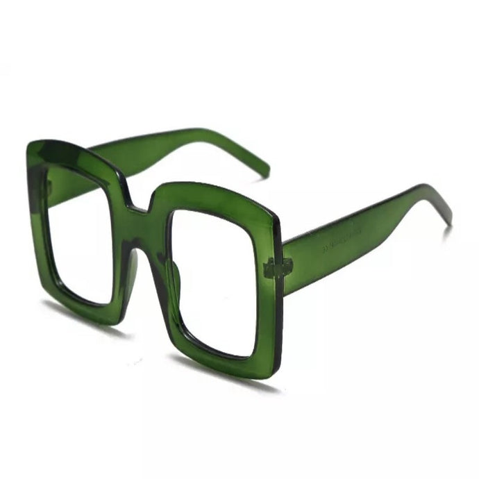 Green Clear Glasses