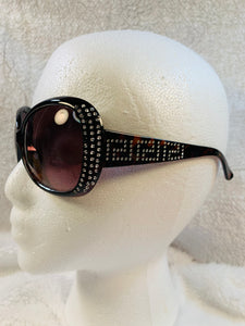 Side Rhinestone Sunglasses